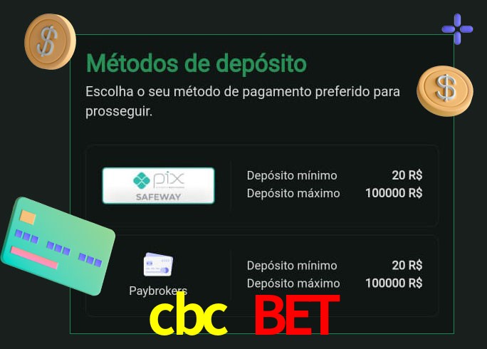 O cassino cbc bet oferece uma grande variedade de métodos de pagamento