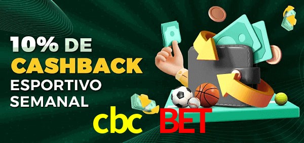 10% de bônus de cashback na cbc bet