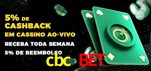 Promoções do cassino ao Vivo cbc bet